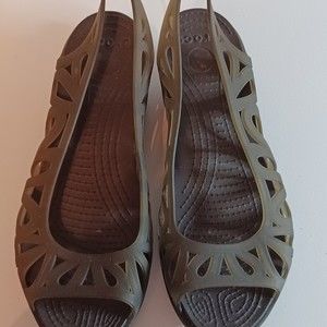 CROCS Womens Adrina III Mini Wedge Shoes